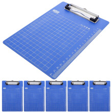 12Pcs Blue A5 Plastic Clip Board Profile Clipboard for Office