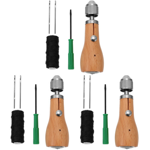 3Sets Quick Stitch Repair Tool Kit for Handmade Sewing Awl 2