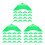 60Pz Stand Triangolare Verde Per Cubi Puzzle E Da Scrivania 5