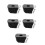 5Sets Compact Black Roller Skates Brake Blocks Control 6