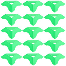 60Pz Stand Triangolare Verde Per Cubi Puzzle E Da Scrivania