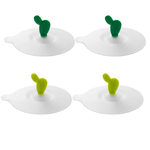 12Pz Coperchi Silicone Per Tazze Multicolor Sigillati E Riutilizzabili