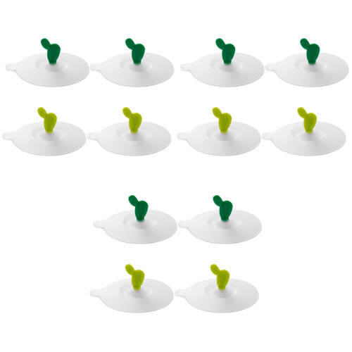 12Pz Coperchi Silicone Per Tazze Multicolor Sigillati E Riutilizzabili 2
