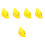 5Pcs Lightweight Yellow 6-Hole Ceramic Ocarina for Beginner Practice 7
