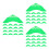 60Pz Stand Triangolare Verde Per Cubi Puzzle E Da Scrivania 10