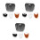 12Pz Barbe Per Cosplay Performance E Party Colorate 4