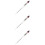 3Pcs Professional Aquarium Salinity Hydrometer Glass Water Tester 10