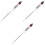 3Pcs Professional Aquarium Salinity Hydrometer Glass Water Tester 5