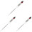 3Pcs Professional Aquarium Salinity Hydrometer Glass Water Tester 4