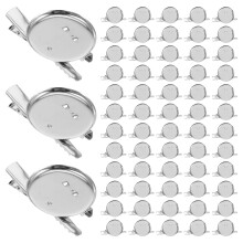300Pz Set Base Spilla Argento Per Fissaggi E Gioielleria