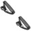 2Pcs Black Sax Strap Padded Lint Neck Harness Adjustable Fit 8