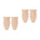 4Pz Applique Decorativi in Legno Beige Per Cornici Angolari E 4