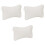 3Pz Cuscino Bagno Bianco, Antiscivolo Con Ventose Per E Spa 3