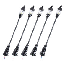 15Pz Mini Lampione in Nero Per Decorazioni Piccoli E
