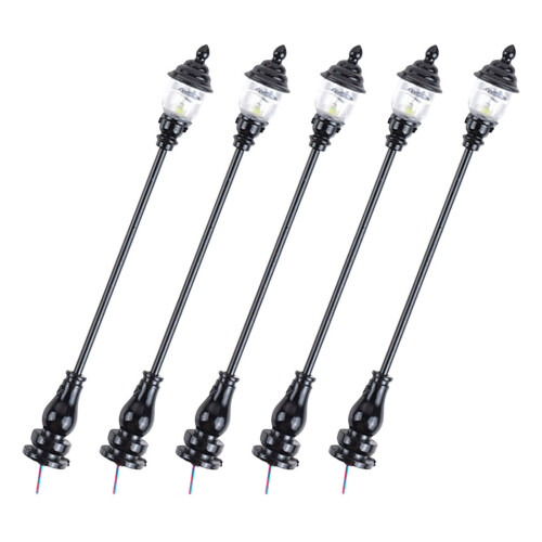 15Pz Mini Lampione in Nero Per Decorazioni Piccoli E