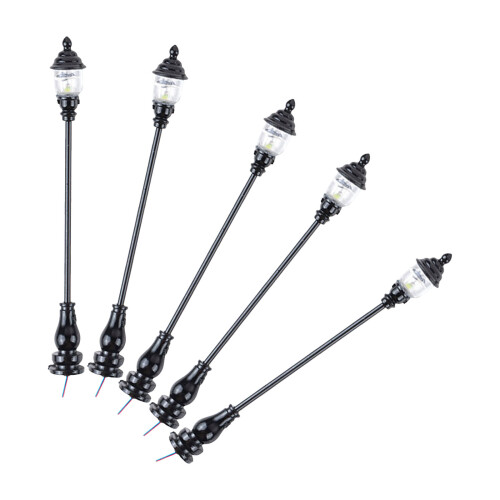 15Pz Mini Lampione in Nero Per Decorazioni Piccoli E 2