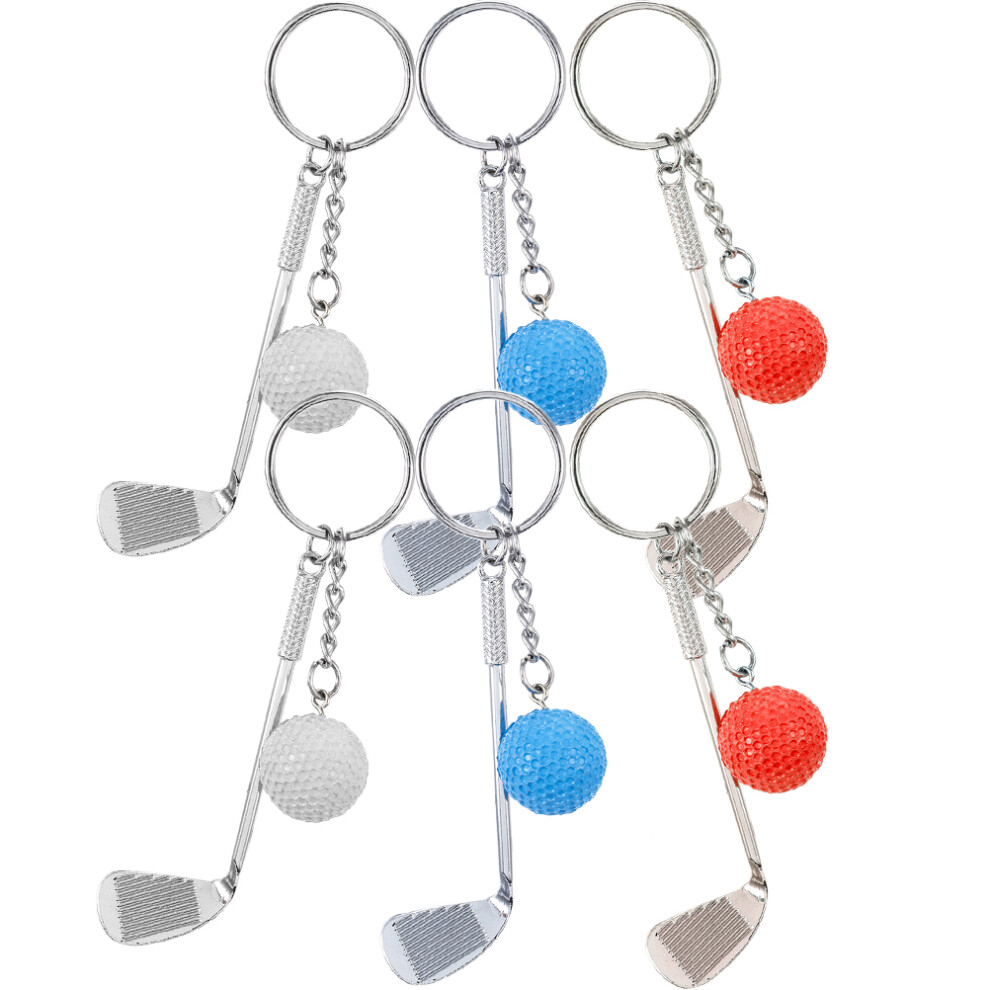 12Pz Portachiavi Golf Sportivi Per Uso E-image