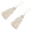 6Pz Ornamento Sospeso Con Nappe Beige, Accessorio 1