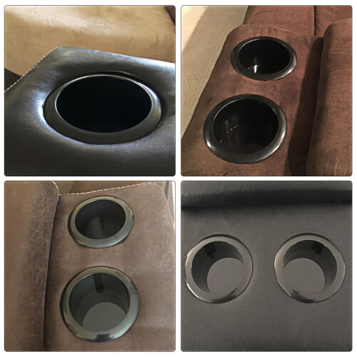 2Pz Inserti Portabicchieri Neri Per Divano Barca Auto 2