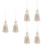 6Pz Ornamento Sospeso Con Nappe Beige, Accessorio 7