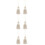 6Pz Ornamento Sospeso Con Nappe Beige, Accessorio 9