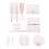 4Set Materiali E Borsa Bianco PU Kit Fai-Da-Te Artigianale 9