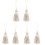 6Pz Ornamento Sospeso Con Nappe Beige, Accessorio 3