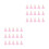 100Pz Nappe Decorative Rosa Per Progetti DIY E Portachiavi 11