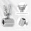 8Pz Clip in Inox Per Argento Durevoli 8