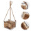 3Pz Porta Fiori Da in Legno E Metallo Coffee, E Chic 10