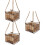 3Pz Porta Fiori Da in Legno E Metallo Coffee, E Chic 7