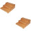 2Pz Spezie Espandibile in Bamboo Organizer Multiuso Cucina 8