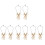 8Pz Collane Halloween Resina Design Vintage Spooky 4
