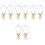8Pz Collane Halloween Resina Design Vintage Spooky 5