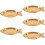 5Pz Piatti Pesce Acciaio Rosa Gold Per E Servizio 10