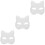 3Pz Maschere Mascherate Cat Shape E Decorazione 7