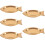 5Pz Piatti Pesce Acciaio Rosa Gold Per E Servizio 11