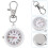 5Pz Orologio Infermiere Clip-on Bianco Per 10