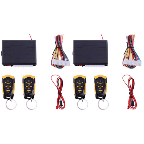 2Set Allarme Auto Nero Con Telecomando, Antifurto 1