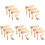 15Pz Giocattoli Matraca in Legno Khaki Per Bambini E Grasping 2