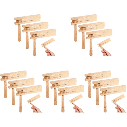 15Pz Giocattoli Matraca in Legno Khaki Per Bambini E Grasping 1