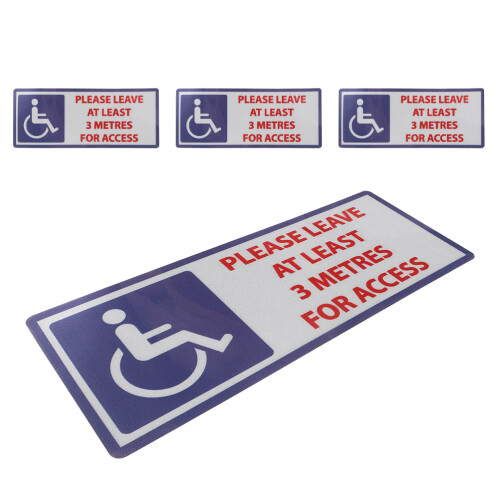 16Pz Etichette Handicap Riflettenti PVC 1