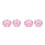 4St Roze Manicure Cup Met Art Accessoire 4