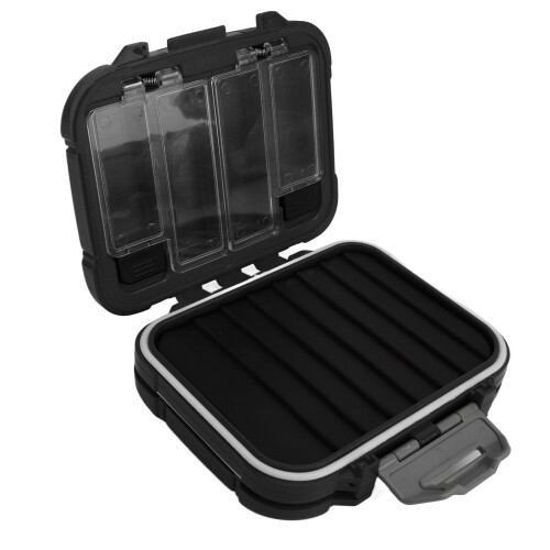 Thickened Waterproof Multifunctional Tackle Box 12x10x5cm Black 2