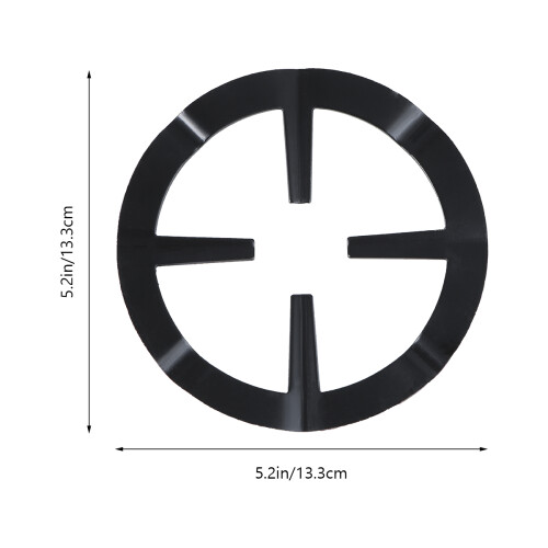 4Pz Ripiano Gas Nero Per Pentola Moka Resistente E Antiscivolo 2