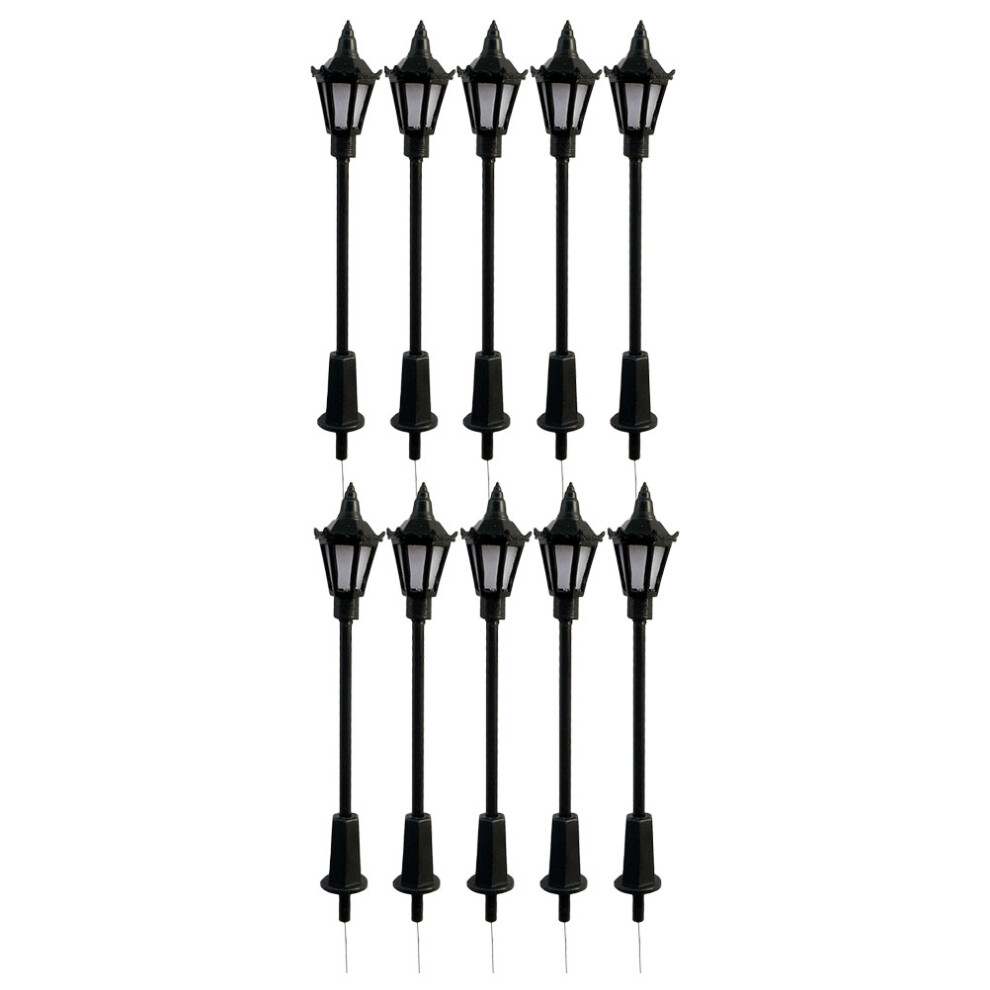 20Szt Mini Uliczne Abs Czarny Do Mini OgrodóW I Dekoracji-image