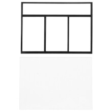 10Szt Czarne Mini Okna Akrylowe Do Domków Ramki Ozdobne DIY
