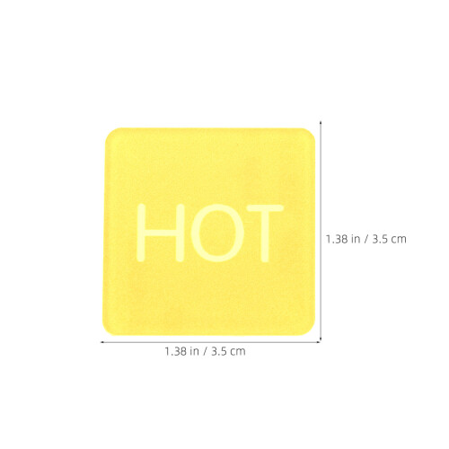 2St Gekleurde Warm Waterlabels Voor Wastafel Douche 1