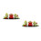 2Sets Mini Decor Resin Auto Ornament Jaar Van De Set 7