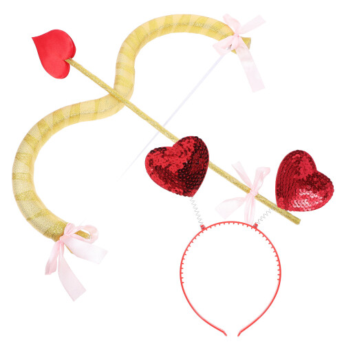 4Conjuntos Acessórios Valentine Cupido Flecha E Tiara 1